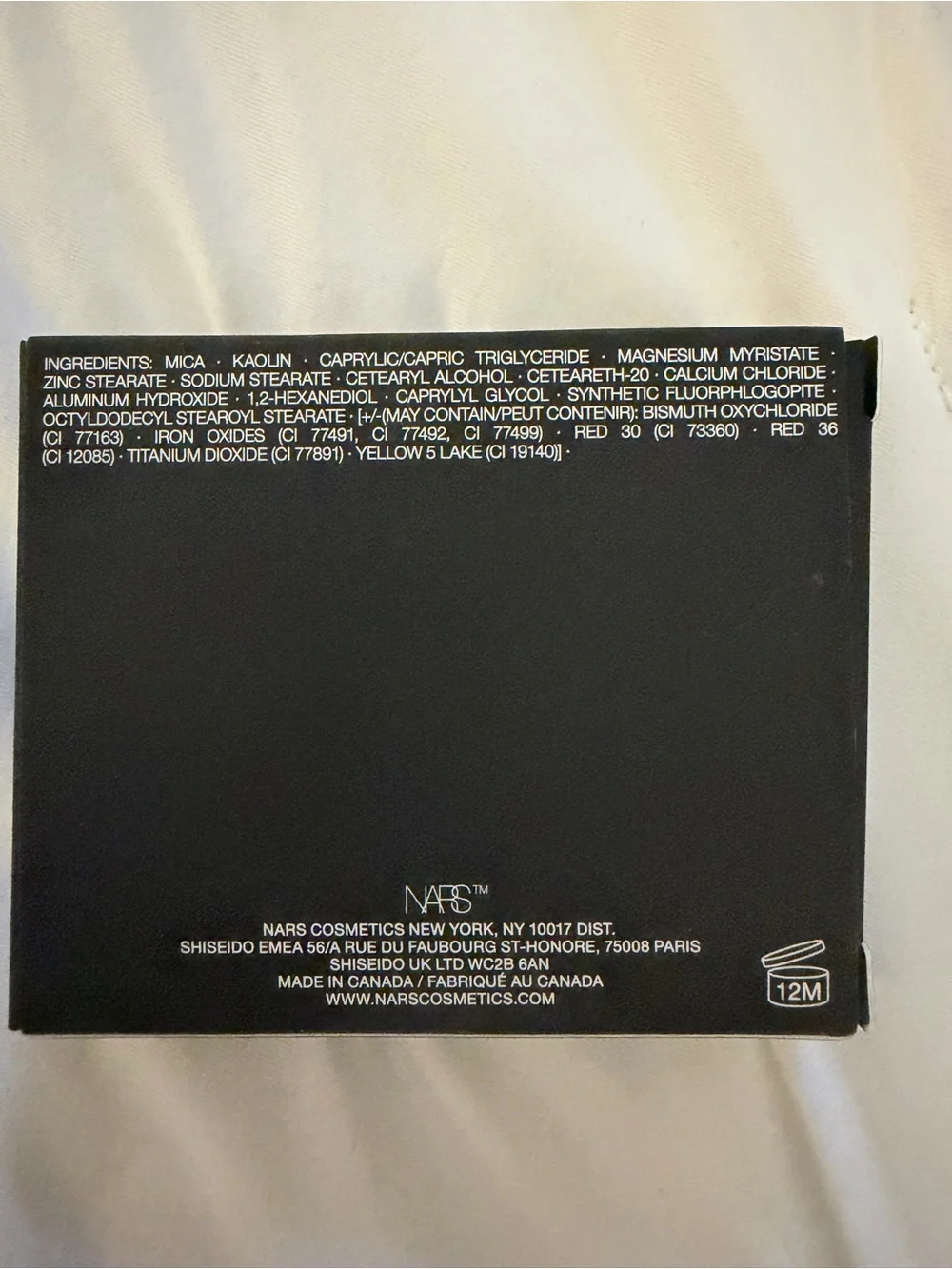 NARS Powder Blush Compact in Black